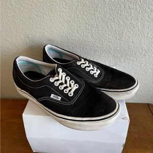 Vans Black Slip On Shoes